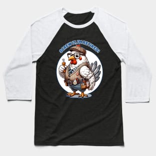 Retired Chicken Handyman, Fun Retirement Baseball T-Shirt